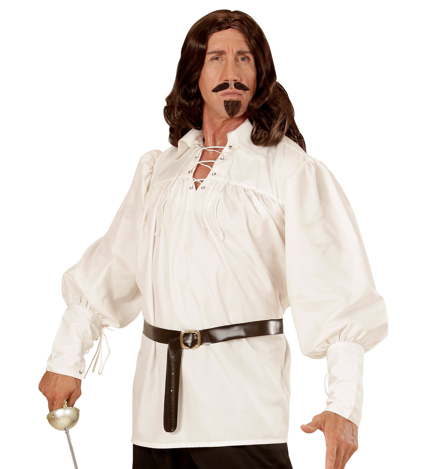 Camisa Medieval Blanco Natural para Hombre Medieval Widmann