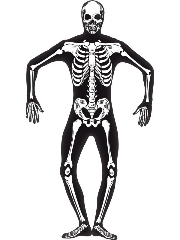 Disfraz Esqueleto Segunda Piel Fluorescente para Adulto Segunda Piel - Morphsuits Smiffys