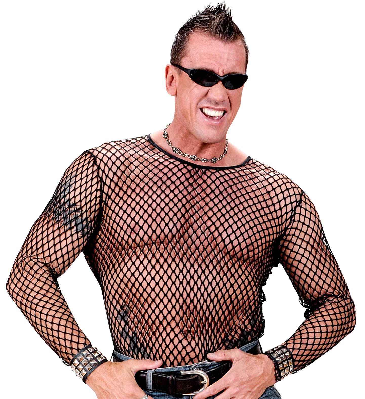Camiseta de Red Negra para Hombre COMPLEMENTOS Widmann