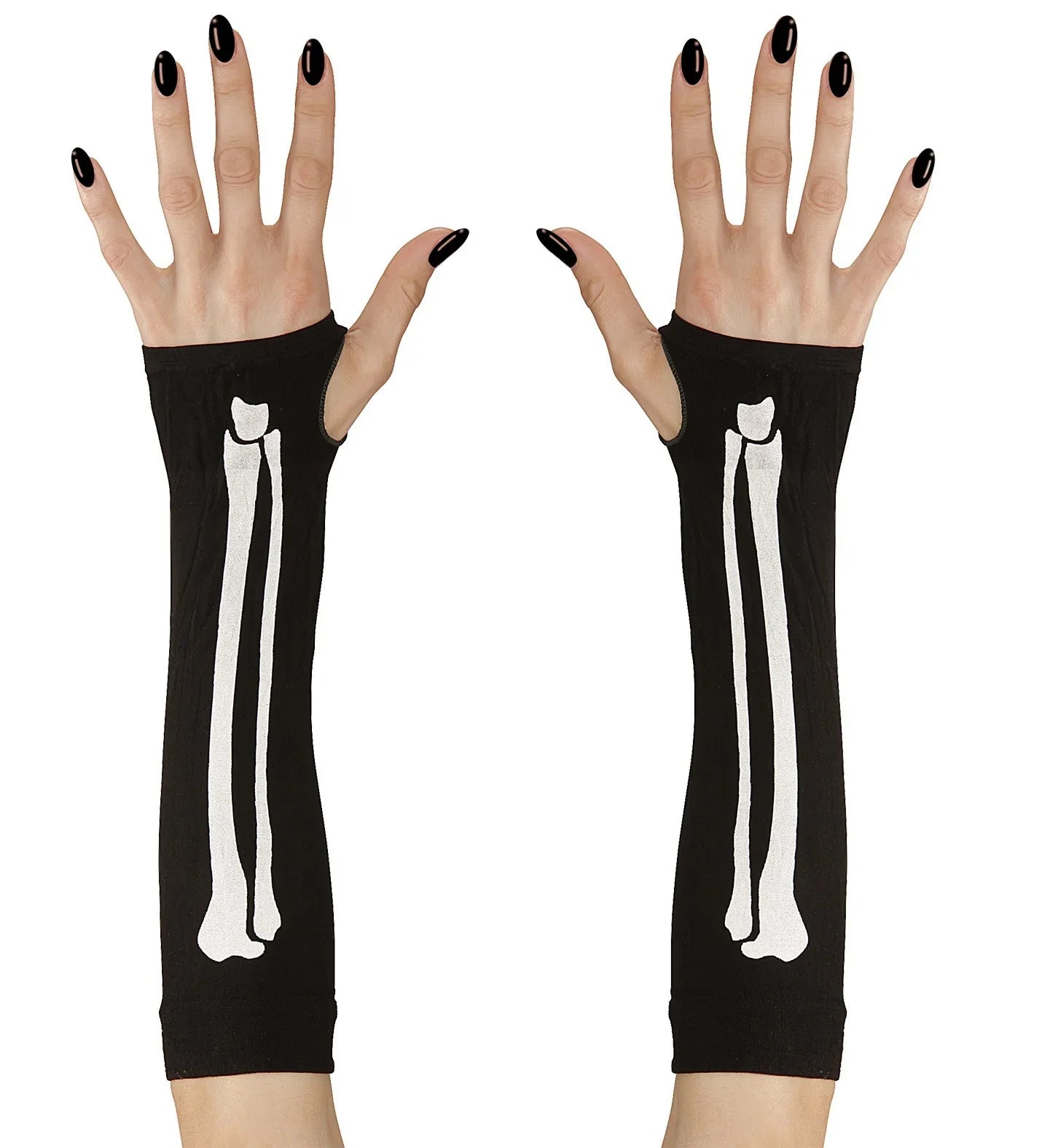 Guantes largos de huesos sin dedos Guantes Widmann
