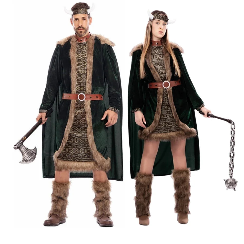 Disfraces en Pareja de Saqueadores Vikingos Vikingos Disfraces Simon
