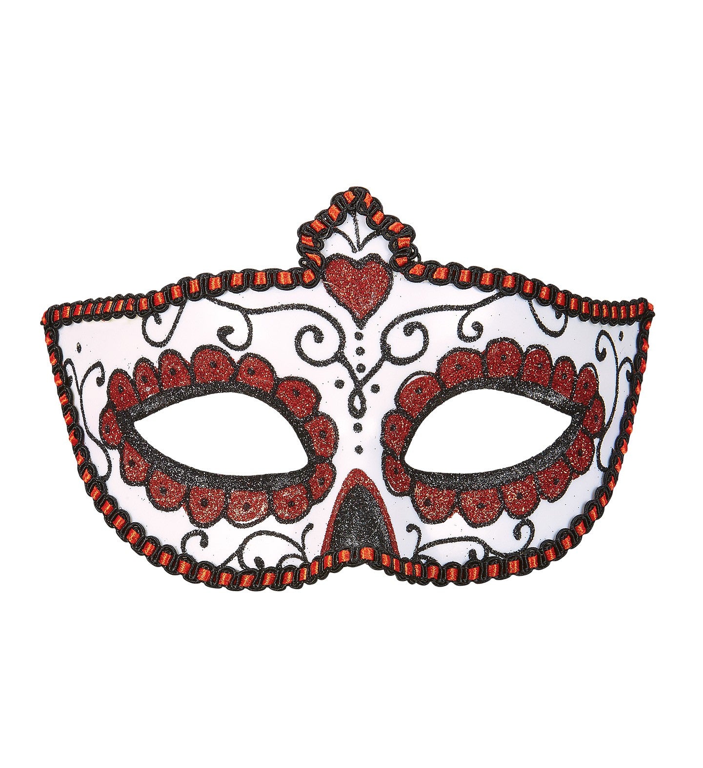 Antifaz rojo del Día de los Muertos Antifaces Widmann