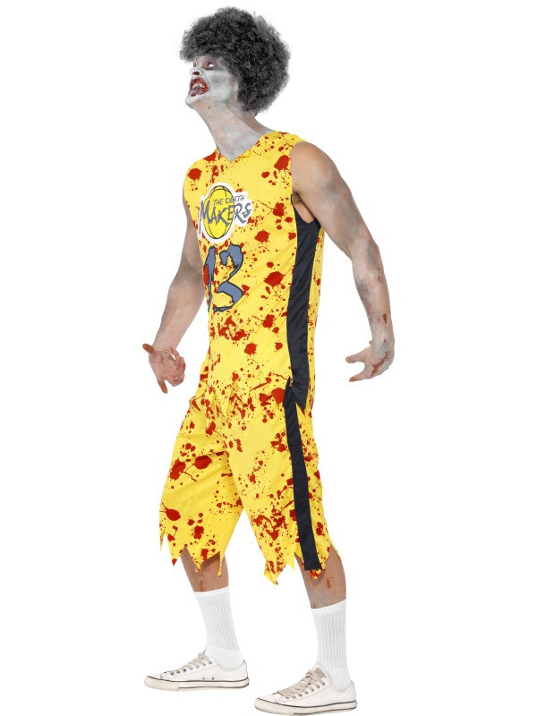 Jugador de Baloncesto Zombie Halloween Smiffys