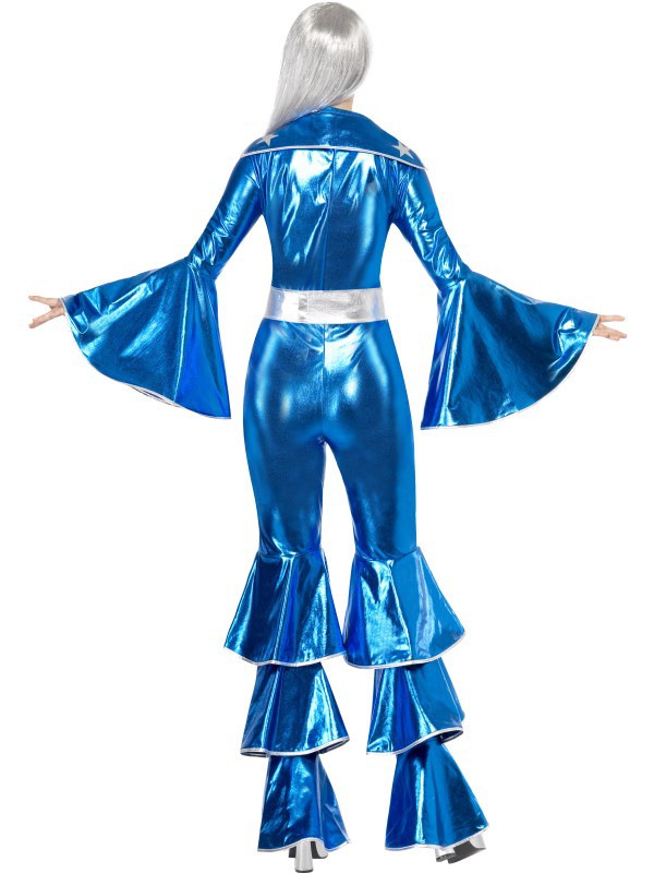 Disfraz Disco en Azul para mujer Disco Smiffys