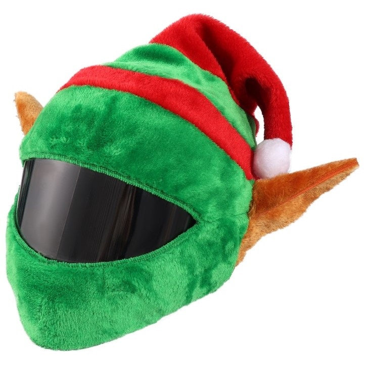 Funda de Casco de Moto de Elfo Navideño