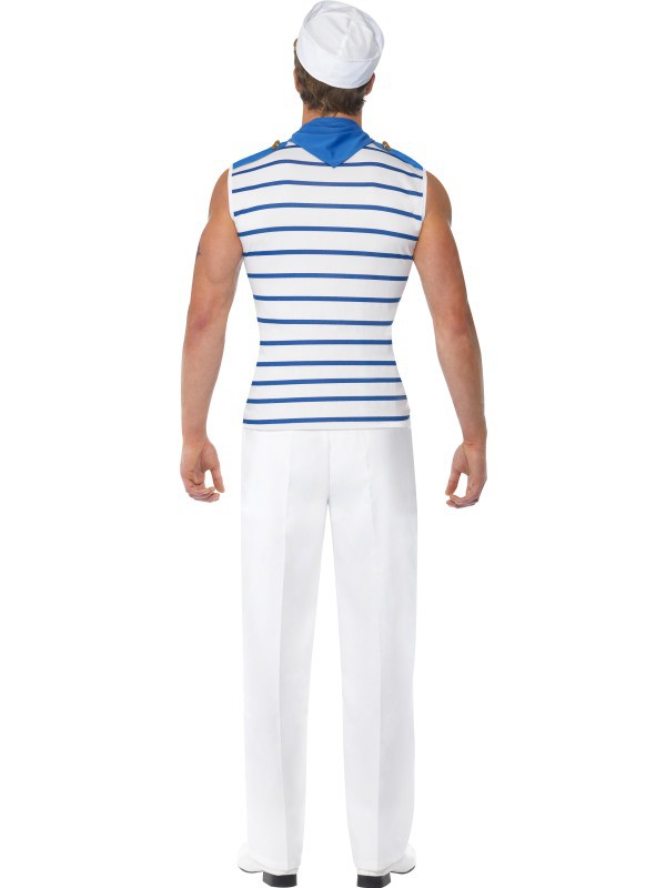 Disfraz de Marinero Francés para Hombre Marineros Smiffys
