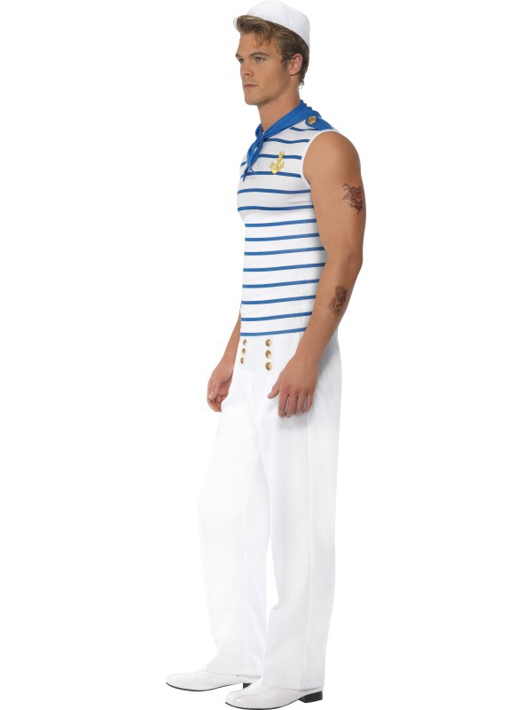 Disfraz de Marinero Francés para Hombre Marineros Smiffys