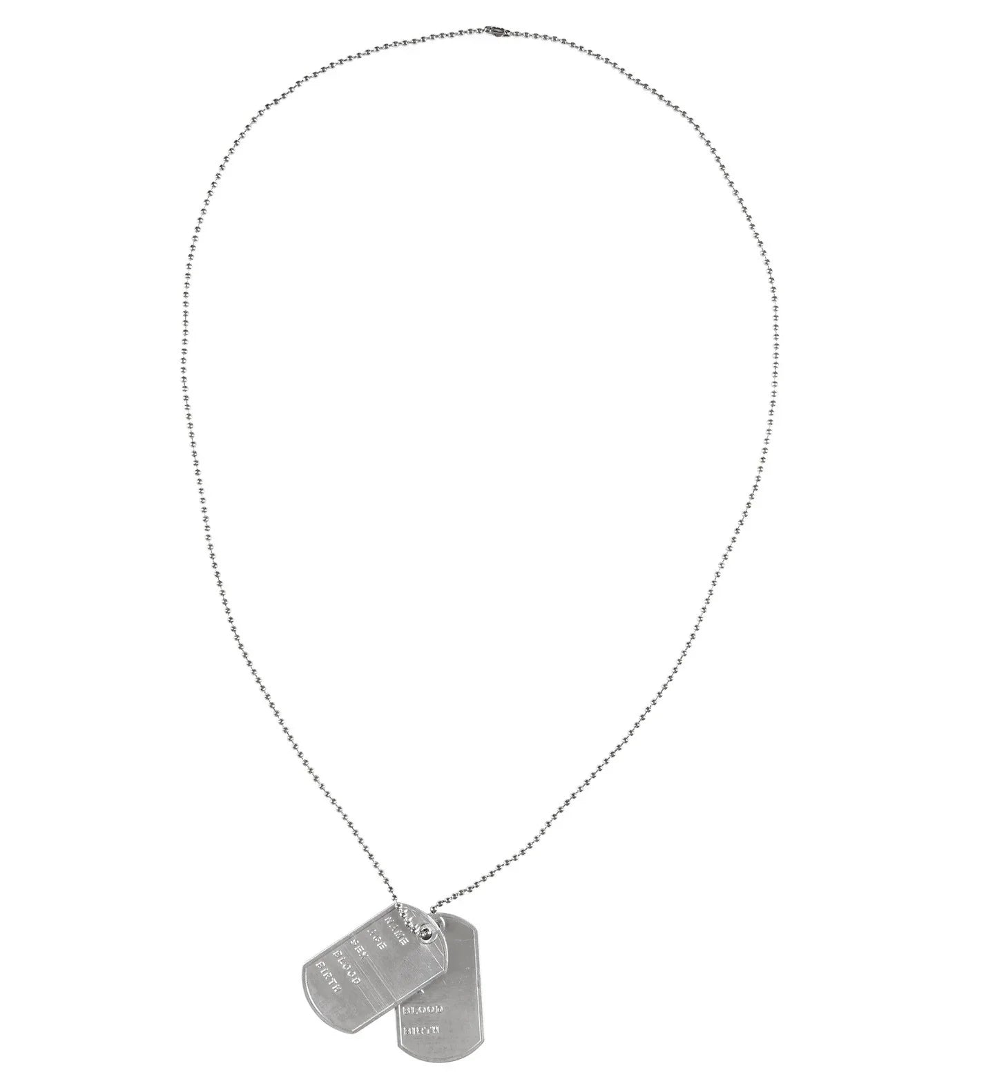 Cadena con Placas Militares Joyas y Bisutería Fycar Complementos