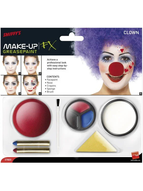 Set de Maquillaje de Payaso Maquillajes y Pinturas Smiffys