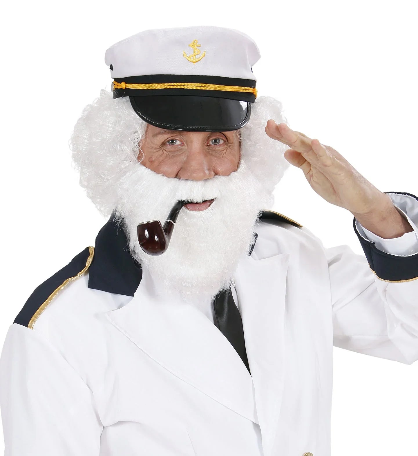 Barba Blanca Rizada Barbas y Bigotes Widmann