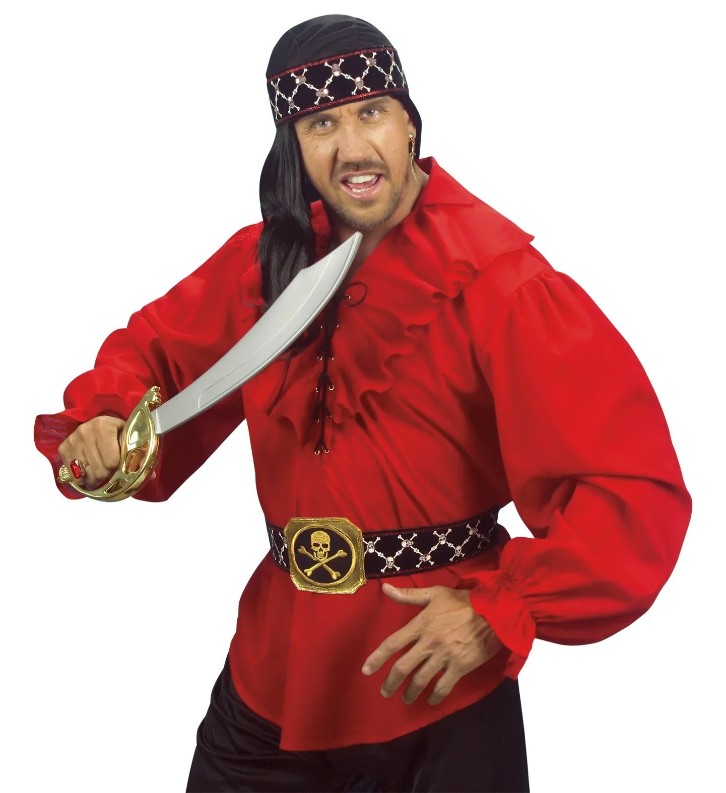 Camisa Pirata Roja para Hombre Chaquetas, Chalecos y Camisas Widmann