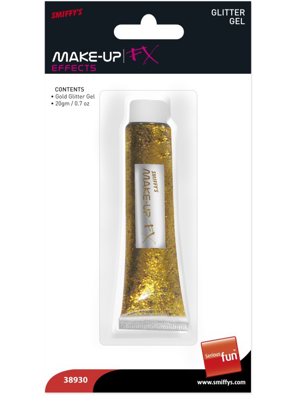 Purpurina en Gel Dorada Maquillajes y Pinturas Smiffys