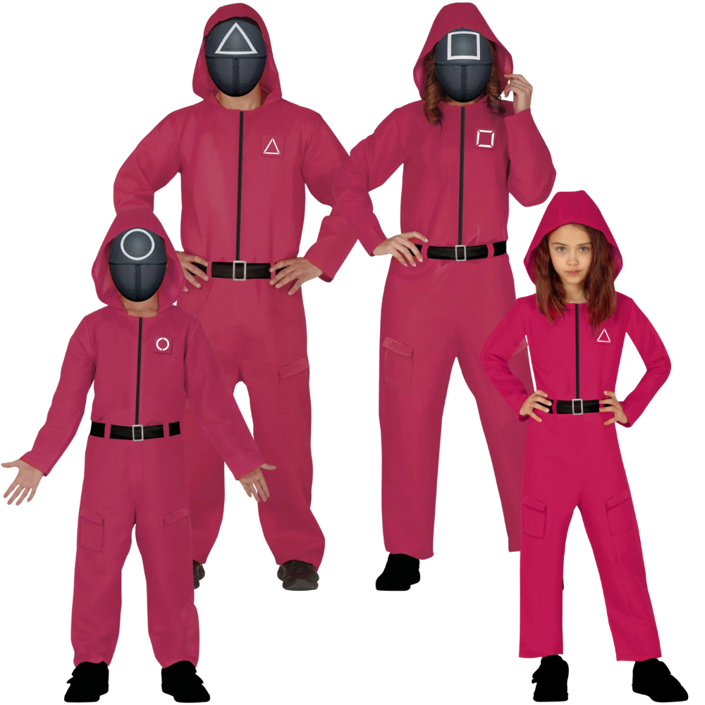 Funidelia Disfraz Oficial El Juego del Calamar Netflix para Hombre y Mujer, Mono Squid Game para adulto, Disfraces de Halloween y Carnaval – Talla S - M Funidelia Disfraz Oficial El Juego del Calamar Netflix para Hombre y Mujer, Mono Squid Game para adulto, Disfraces de Halloween y Carnaval – Talla S - M