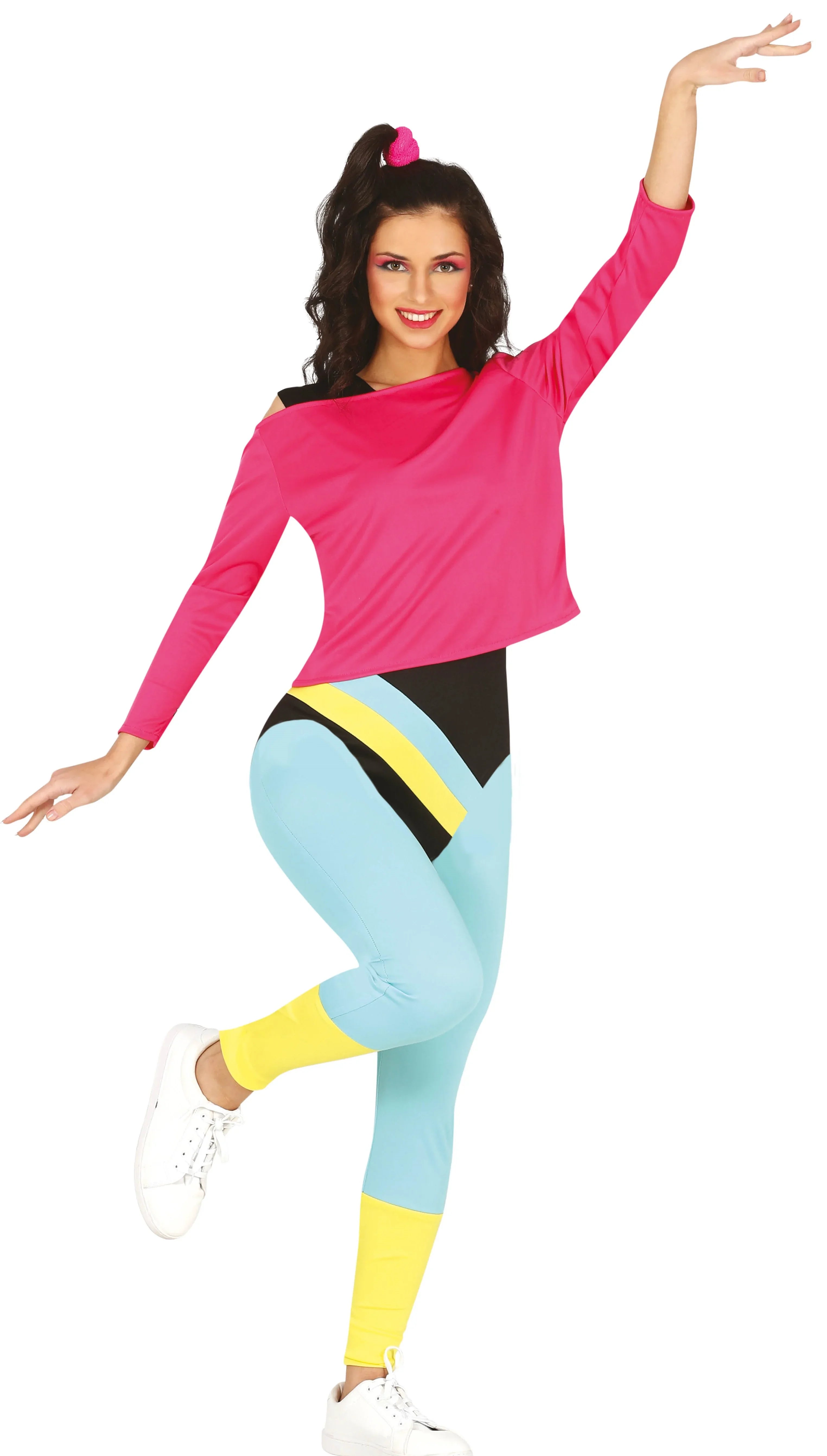 Disfraces en Pareja de Gimnastas Años 80 Gimnastas de Aeróbic Años 80 Disfraces Simon