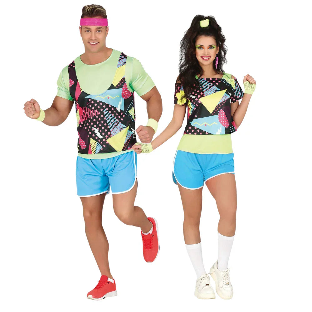 Disfraces en Pareja de Deportistas Anos 80 Comprar Online