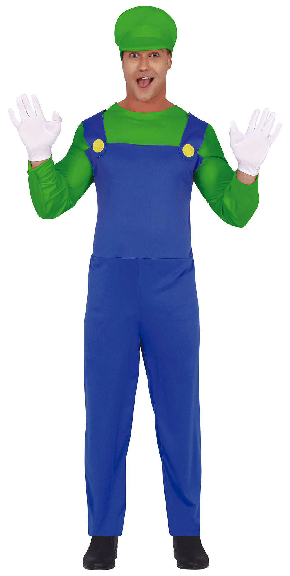 Disfraz de Fontanero Luigi para Hombre Super Mario Bros y Luigi Guirca M