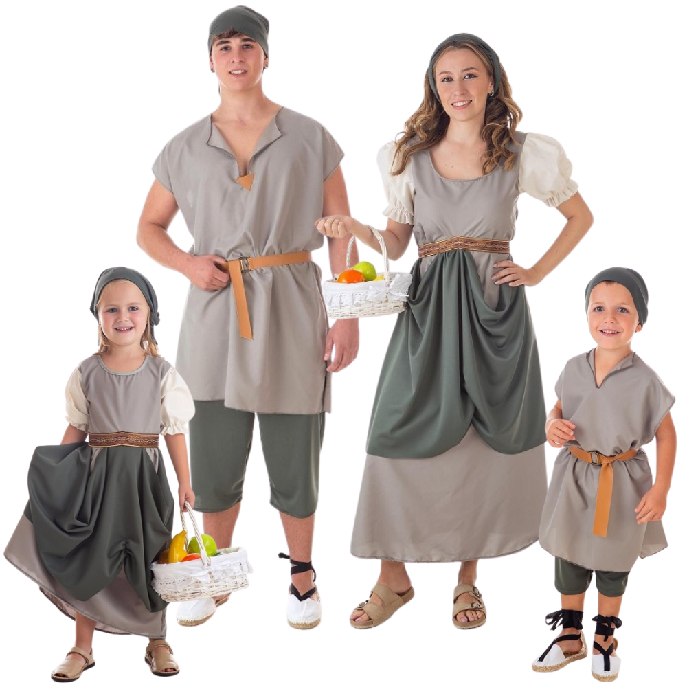 Disfraces para Grupo de Fruteros Medievales