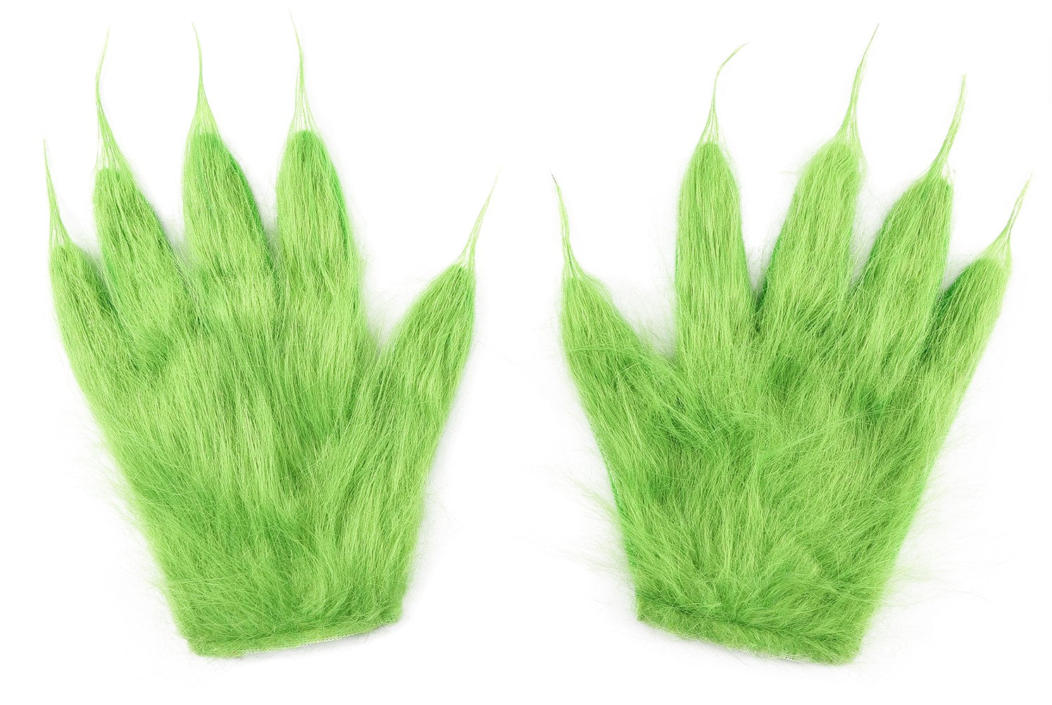 Guantes de El Grinch con Pelo Verde