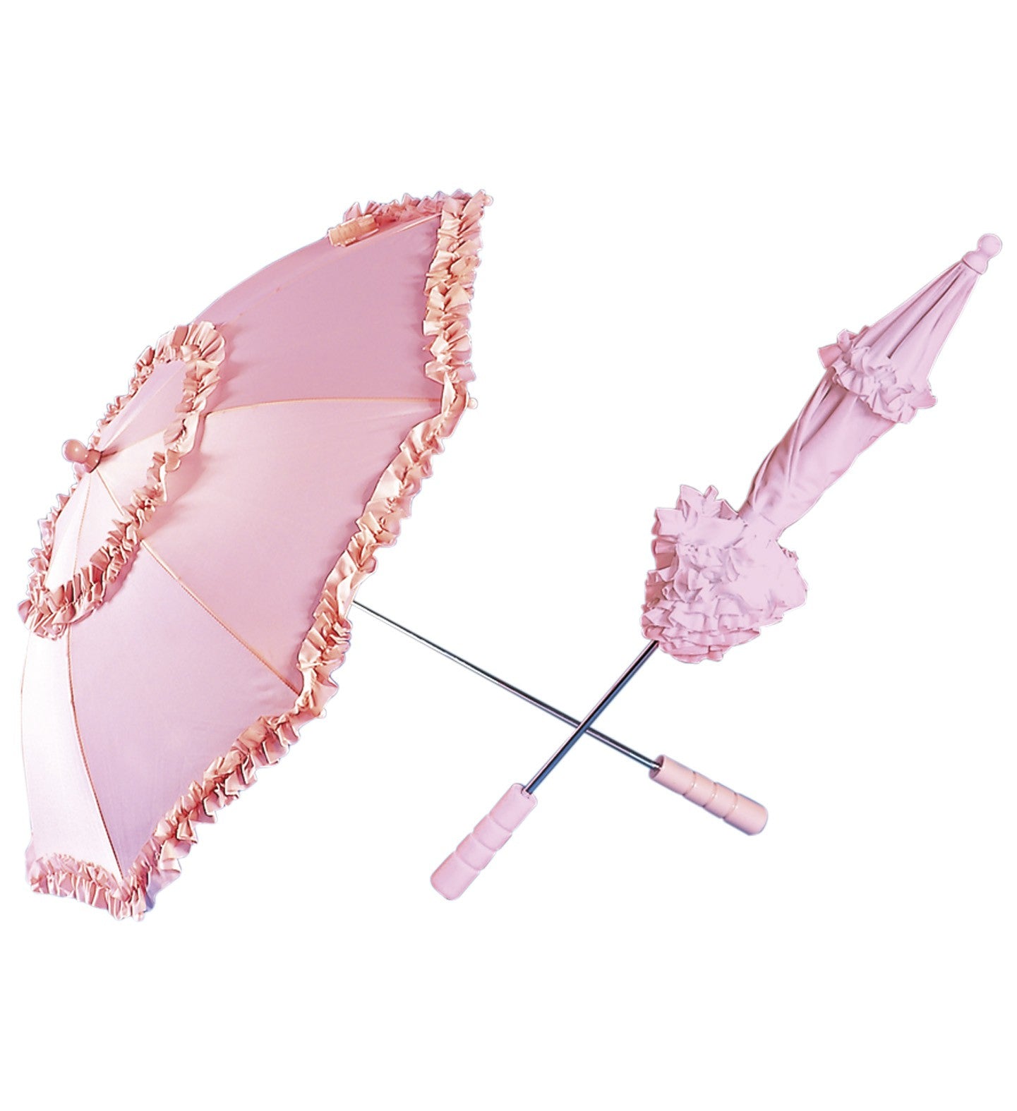 Sombrilla rosa con volantes Sombrillas Widmann