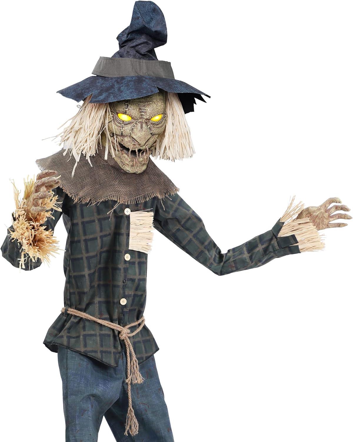 Espantapájaros Terrorífico con Movimiento, Luz y Sonido Decoración Halloween Palmer