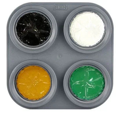 Paletas de Maquillaje al Agua Grimas Maquillajes y Pinturas Grimas Verde y Amarillo