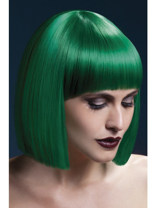 Peluca Verde de Media Melena Premium Pelucas Smiffys