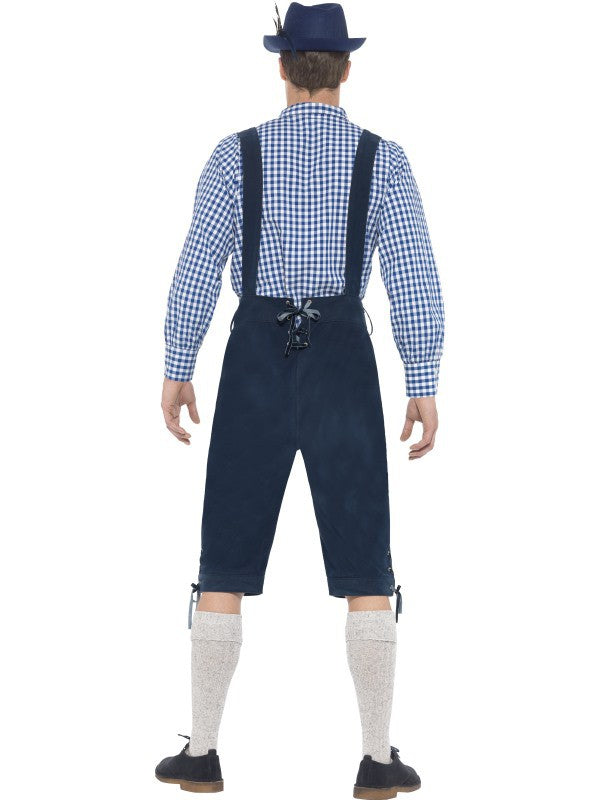 Disfraz de Tirolés Premium en Azul Tiroleses Oktoberfest Smiffys