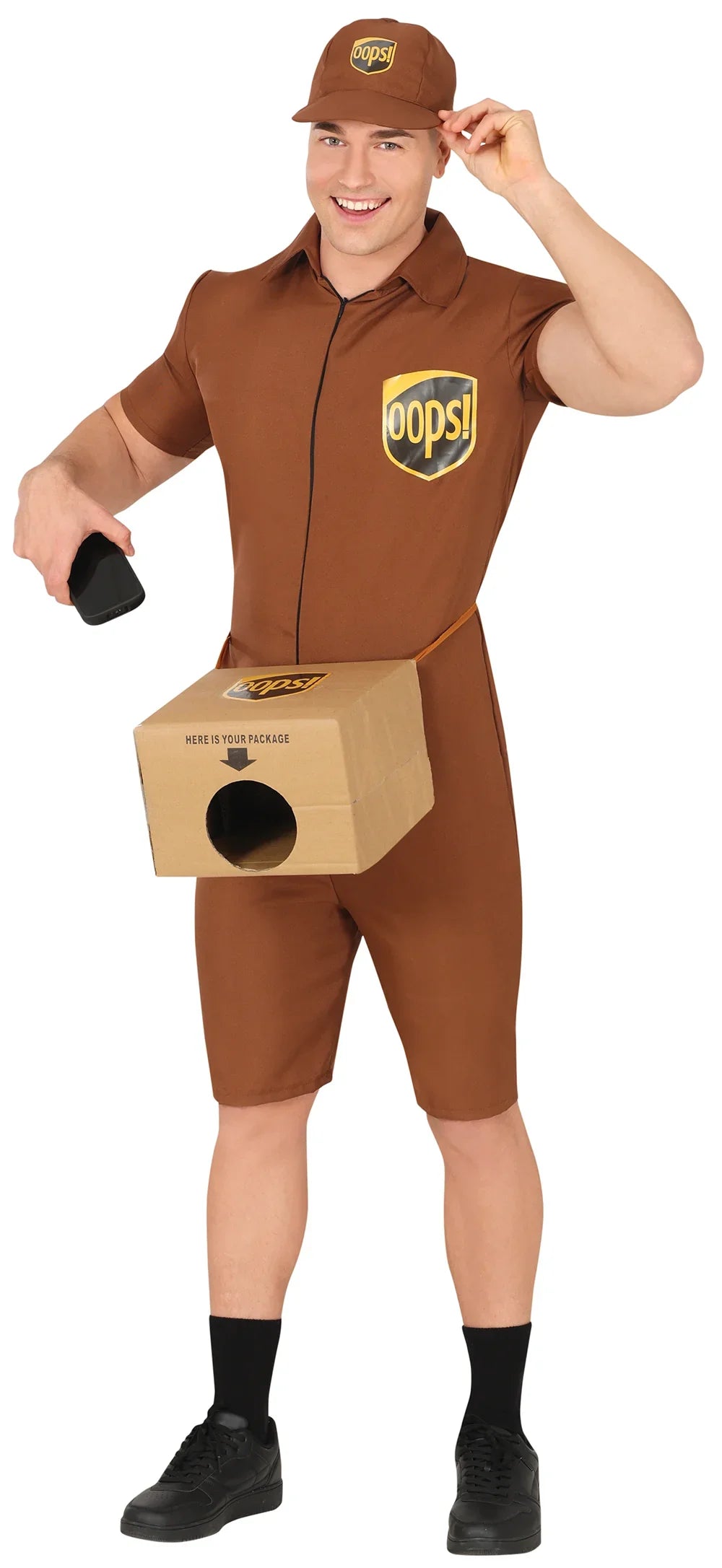 Disfraz de Repartidor con Paquete Especial para Hombre Despedidas Guirca