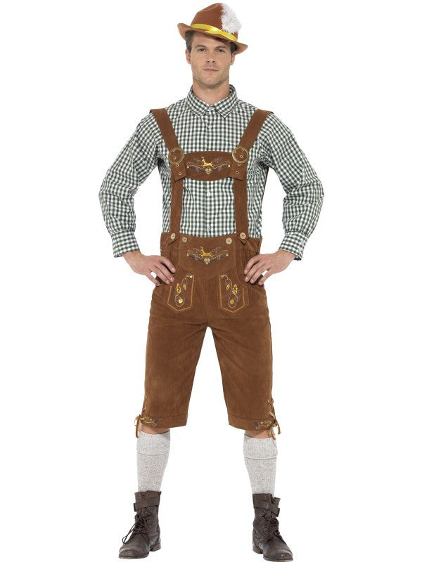 Disfraz de Tirolés Premium en Marrón Tiroleses Oktoberfest Smiffys