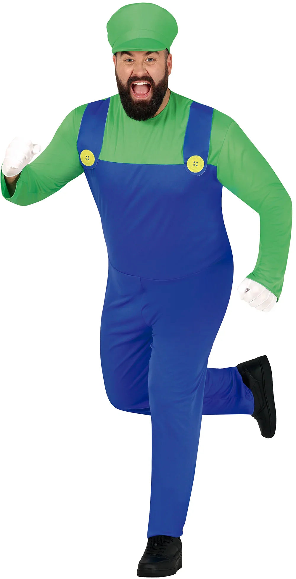Disfraz de Fontanero Luigi para Hombre Super Mario Bros y Luigi Guirca XL
