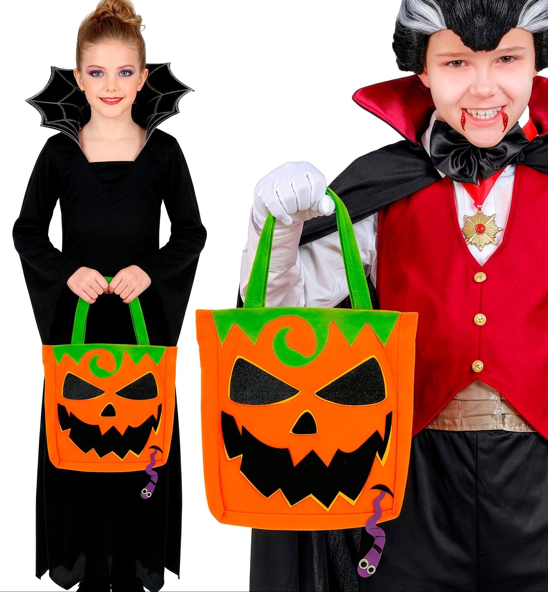 Bolso Halloween "Truco o Trato" de Calabaza Infantil