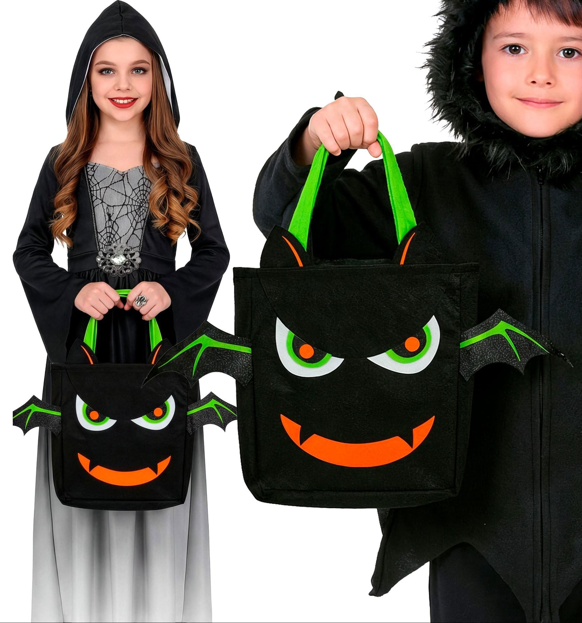 Bolso Halloween "Truco o Trato" de Murciélago Infantil