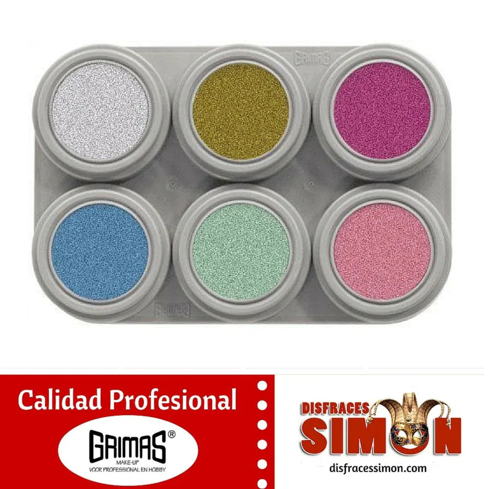 Paleta de Maquillaje al Agua Perlado Maquillajes y Pinturas Grimas