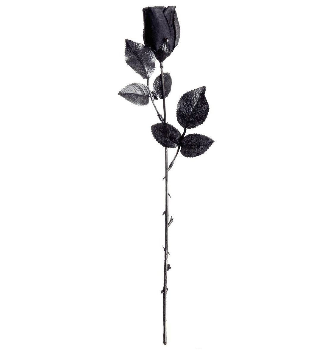 Rosa Negra de Tela con tallo Flores Widmann