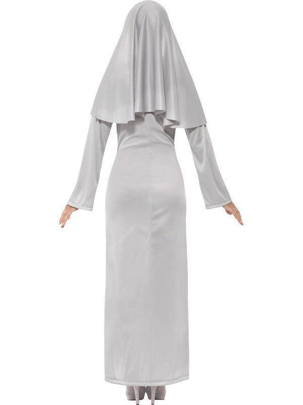 Disfraz de Monja Siniestra en Gris Halloween Smiffys