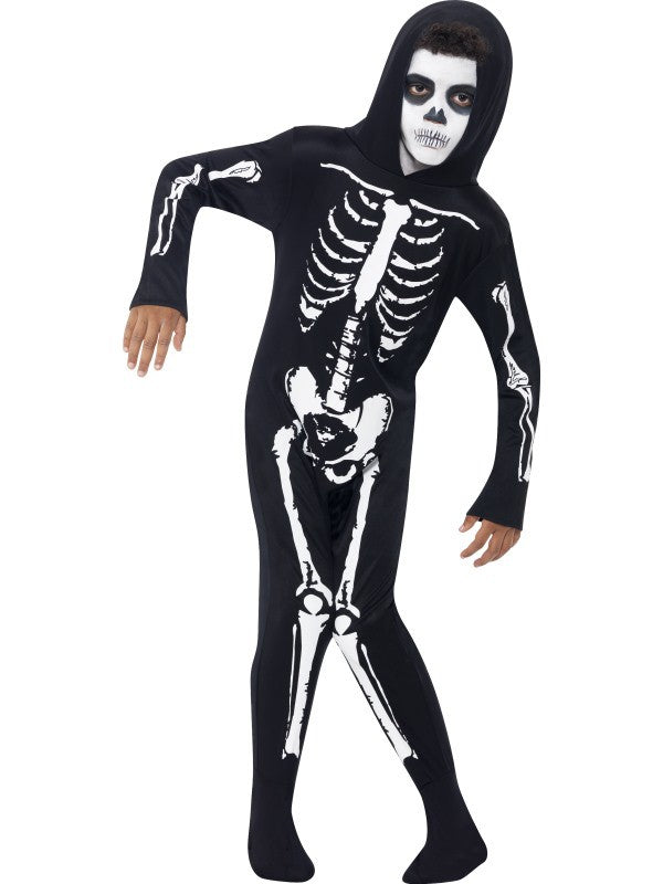 Disfraz de Esqueleto con Capucha para Niño Halloween Infantiles Smiffys