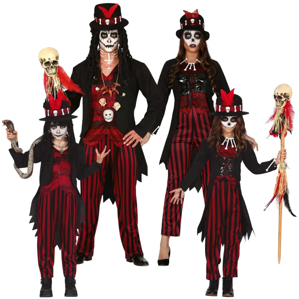 Disfraces para Grupo de Chamanes Voodoo Hechiceros y Muñecas Vudú Disfraces Simon