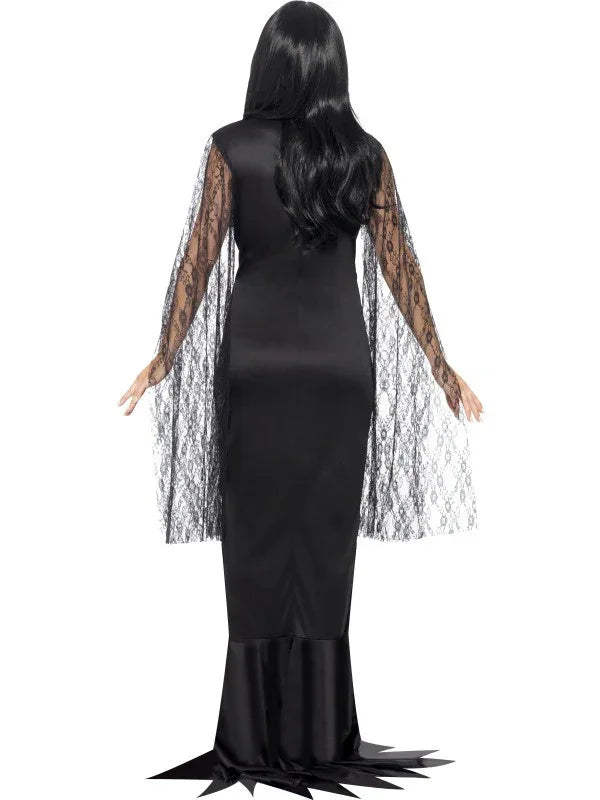 Disfraz de Morticia Gótica para Mujer Halloween Smiffys