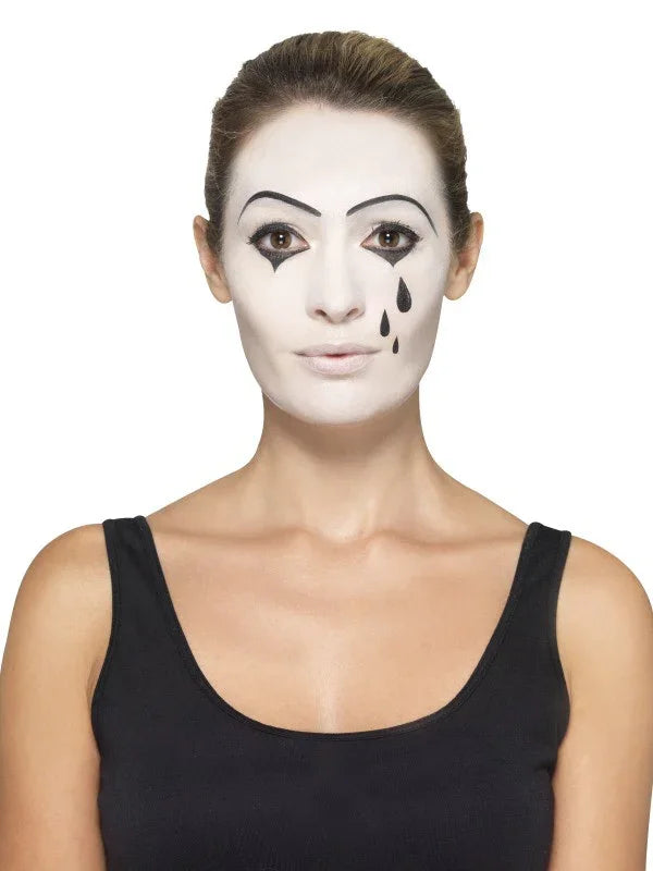 Disfraz Mimo Mujer con Maquillaje Payasos, Bufones y Arlequines Smiffys