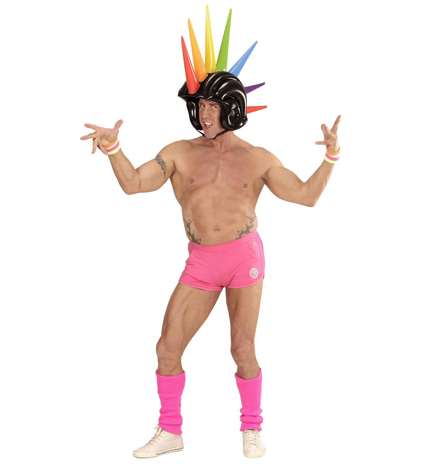 Casco Hinchable con cresta de colores Cascos Widmann