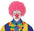 Pelucas de Payaso con Rizos en Colores