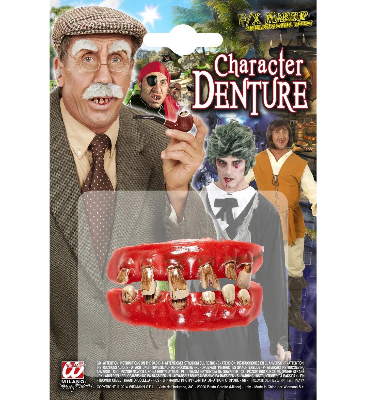 Dentadura Postiza Podrida Maquillaje Halloween Widmann