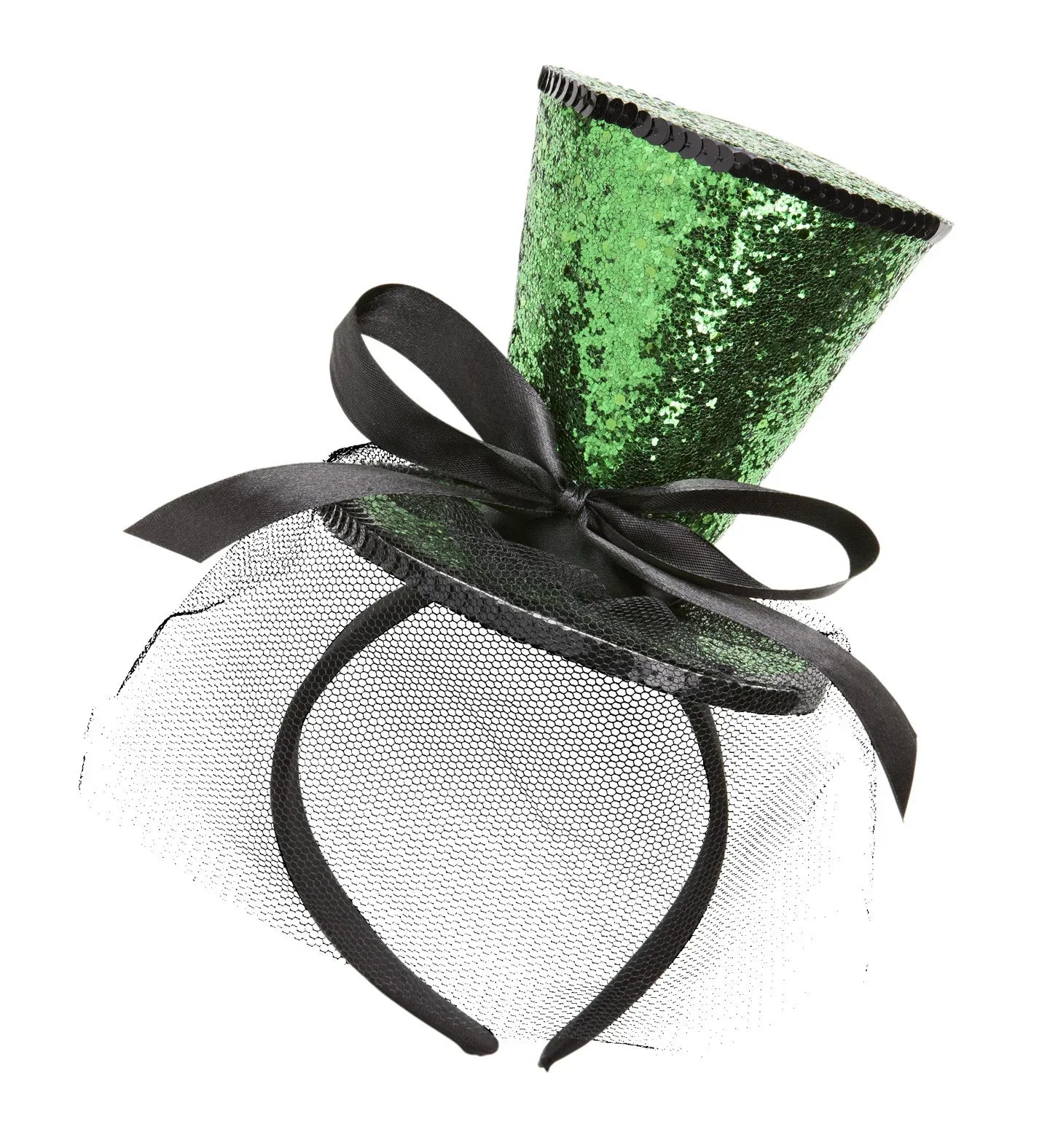 Mini Chistera Verde con Diadema Sombreros y Gorros Widmann