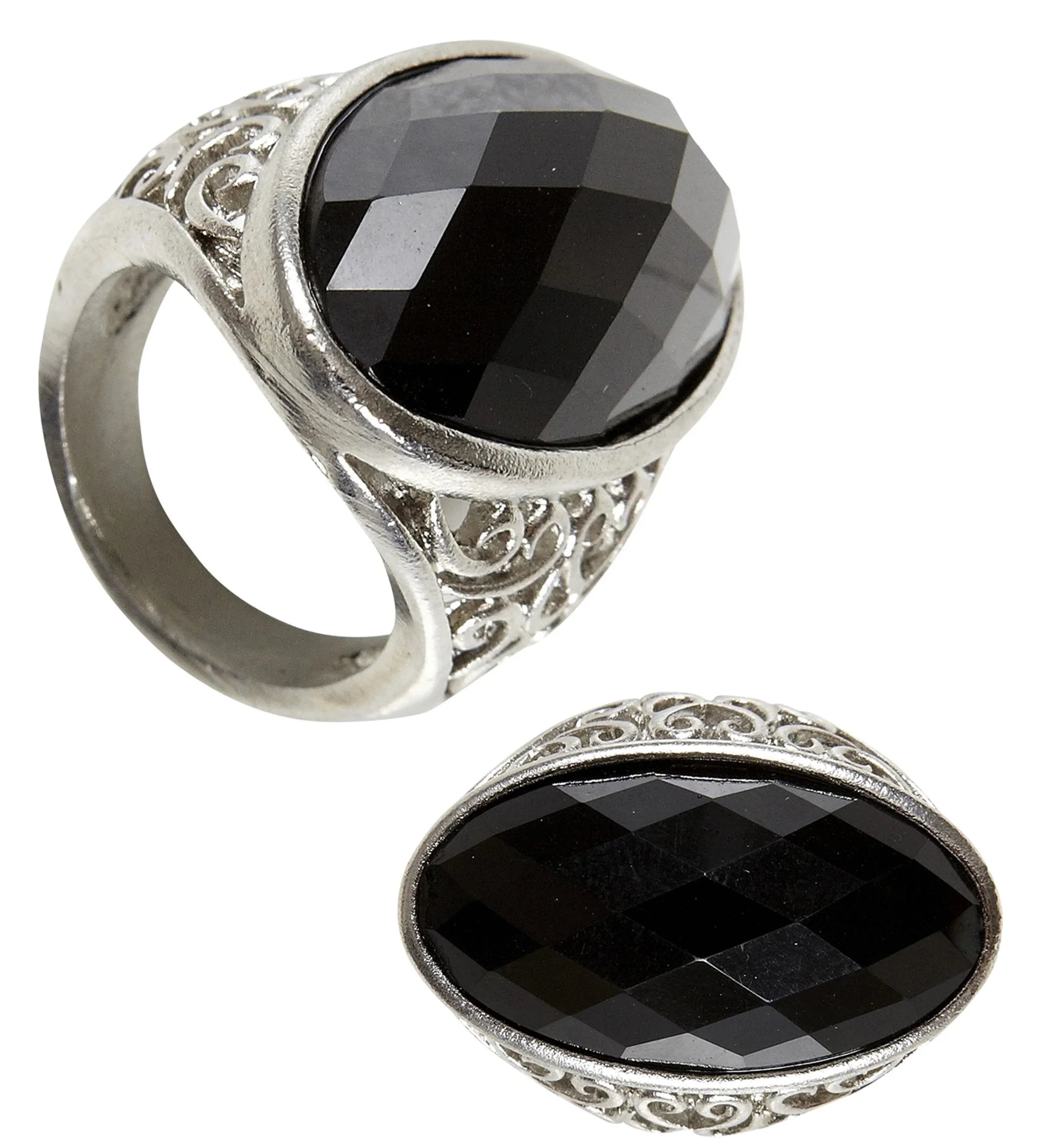 Anillo con Gema Negra Joyas y Bisutería Widmann