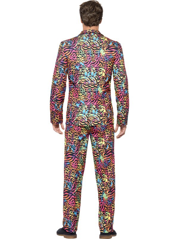 Traje Neón Salvaje Años 80 para Hombre Trajes Originales Smiffys