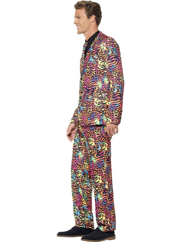 Traje Neón Salvaje Años 80 para Hombre Trajes Originales Smiffys