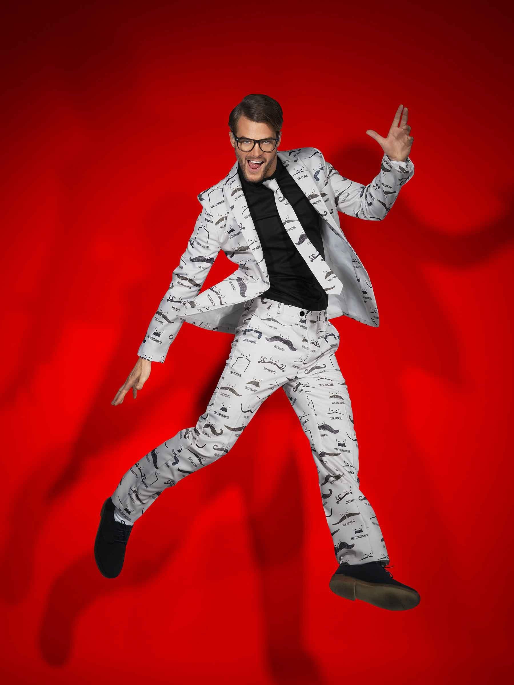 Traje de Bigotes Moustache para Hombre Trajes Originales Smiffys