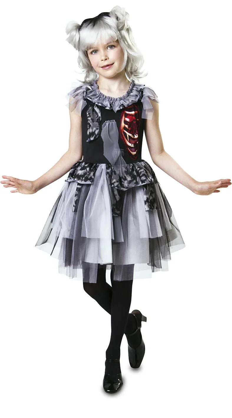 Disfraz de Damisela Zombie para Niña Halloween Infantiles Viving
