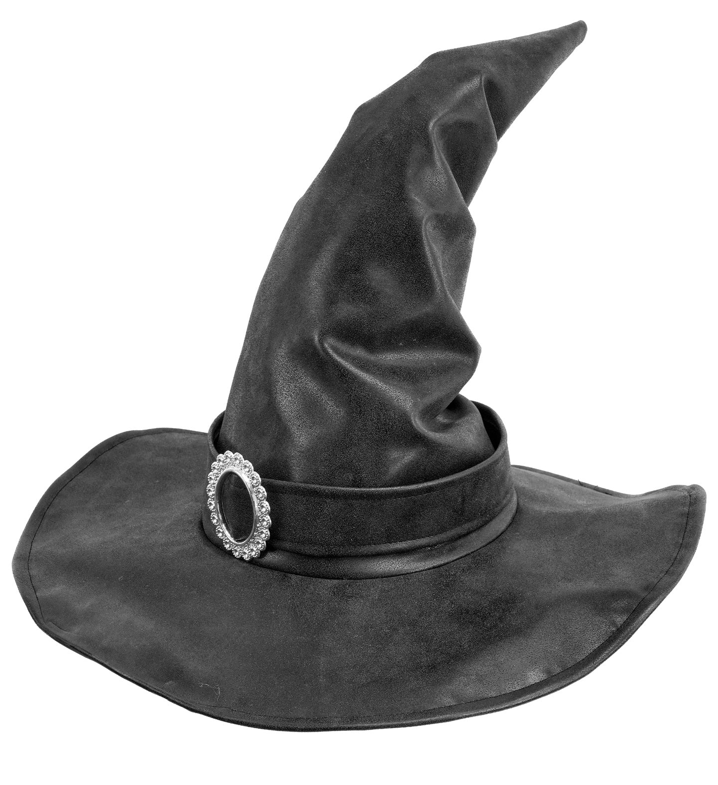 Sombrero Bruja de Cuero Ecológico para Mujer
