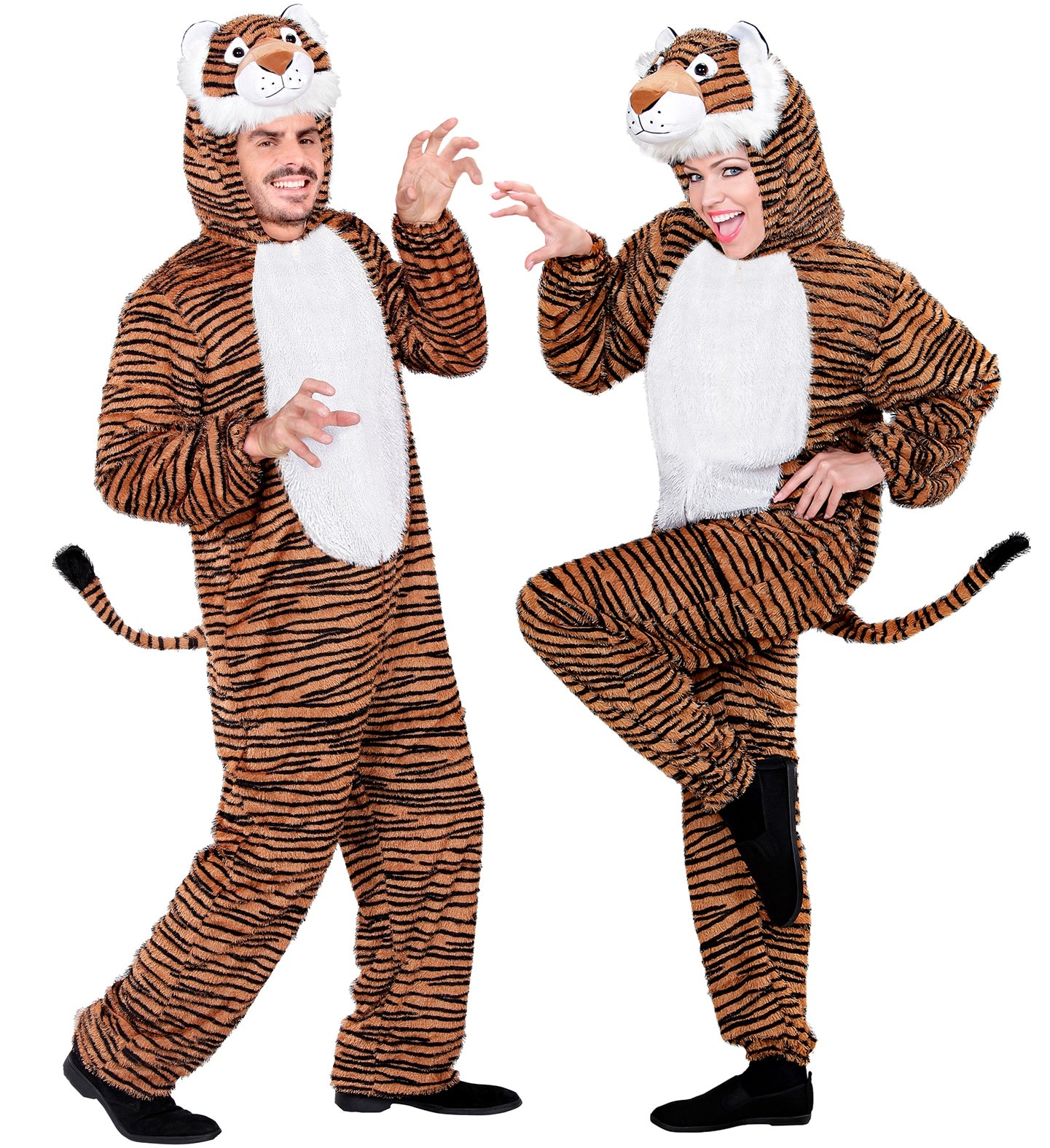 Disfraz de Tigre de Peluche Unisex Adultos Widmann